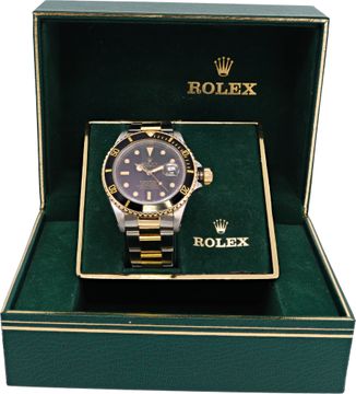 Rolex 16613 18k & steel 40mm auto watch