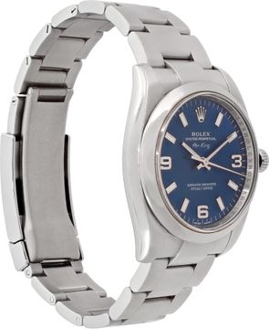 Rolex Air King 114200 Stainless Steel Blue dial 34mm Automatic watch