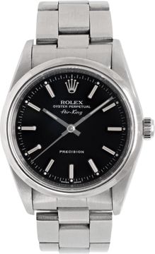 Rolex Air King 14000 Stainless Steel 34mm auto watch Rolex Air King 34mm 14000 Mens Watch Collection