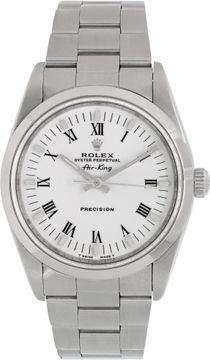 Rolex Air King 14000 Stainless Steel White dial 34mm Automatic watch Rolex Air King 34mm 14000 Mens Watch Collection