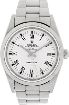 Rolex Air King 14000 Stainless Steel White dial 34mm Automatic watch Rolex Air King 34mm 14000 Mens Watch Collection