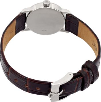 Rolex Cellini 6110 18k White Gold Brown dial 25mm Quartz watch