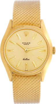 Rolex Cellini 3800 18k Yellow Gold Champagne dial 26mm Manual watch Rolex Cellini 26mm 3800 Ladies Watch Collection