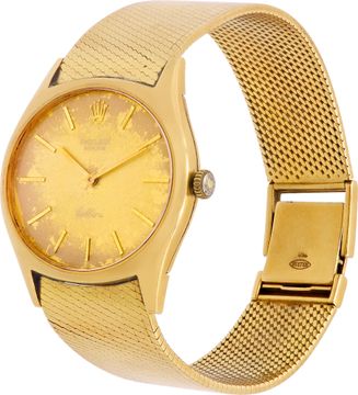 Rolex Cellini 3806    18k Yellow Gold    Champagne dial 32mm    Manual watch