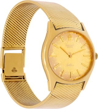 Rolex Cellini 3806    18k Yellow Gold    Champagne dial 32mm    Manual watch
