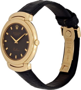 Rolex Cellini 18k yellow gold black dial