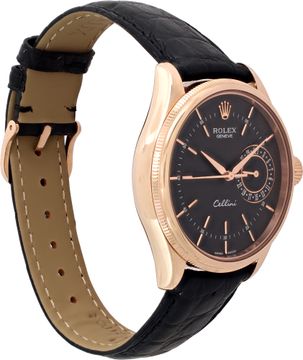 Rolex Cellini 50515 18k rose gold Black dial 39mm Automatic watch