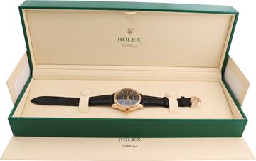 Rolex Cellini 50515 18k rose gold Black dial 39mm Automatic watch