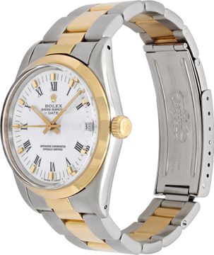 Rolex Date 15003 18k & steel 34mm auto watch