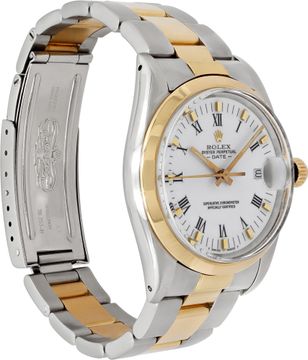 Rolex Date 15003 18k & steel 34mm auto watch