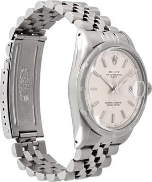 Rolex Date 15010 Stainless Steel Silver dial 34mm Automatic watch