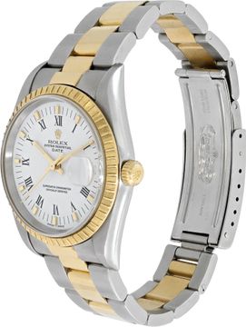 Rolex Date 15223 Stainless Steel White dial 34mm Automatic watch