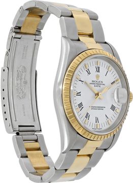 Rolex Date 15223 Stainless Steel White dial 34mm Automatic watch