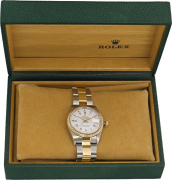 Rolex Date 15223 Stainless Steel White dial 34mm Automatic watch