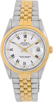 Rolex Date 15223 Stainless Steel White dial 34mm Automatic watch Rolex Date 34mm 15223 Mens Watch Collection
