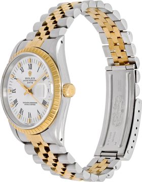 Rolex Date 15223 Stainless Steel White dial 34mm Automatic watch