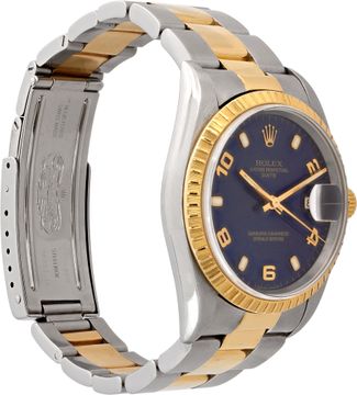 Rolex Date 15223 18k & steel 34mm auto watch