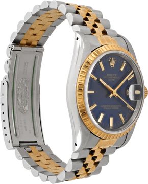 Rolex Date 15223 Stainless Steel Blue dial 34mm Automatic watch