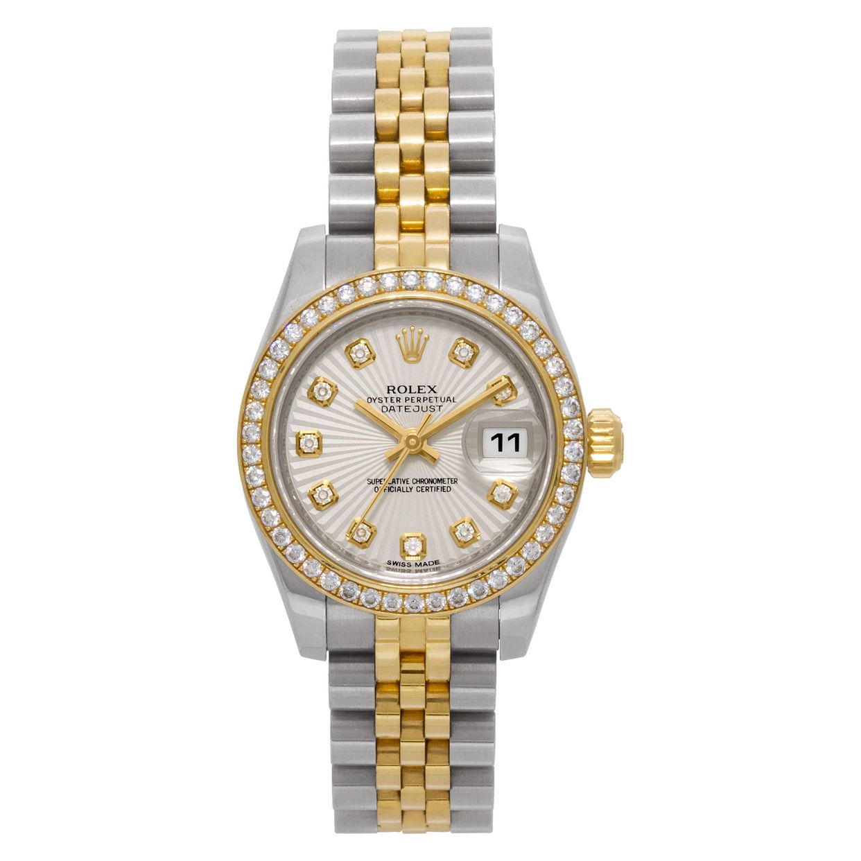 Preowned Rolex Datejust 179383 Stainless Steel Ivory dial