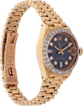 Rolex Ladies Datejust in 18k yellow gold