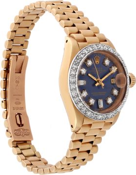 Rolex Ladies Datejust in 18k yellow gold