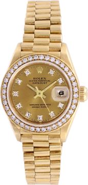 Rolex Datejust 69138 18k Yellow Gold Gold dial 26mm Automatic watch