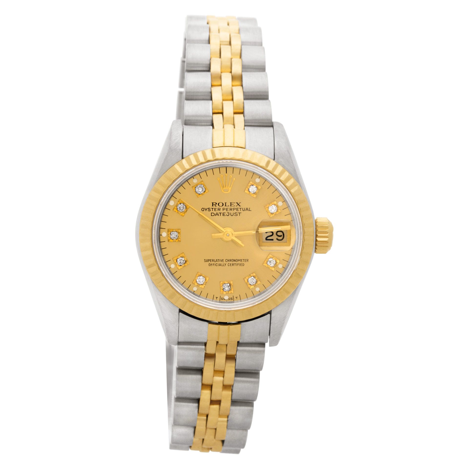 Pre-owned Rolex Datejust 69173 18k & steel 26mm W519762 | Gray & Sons