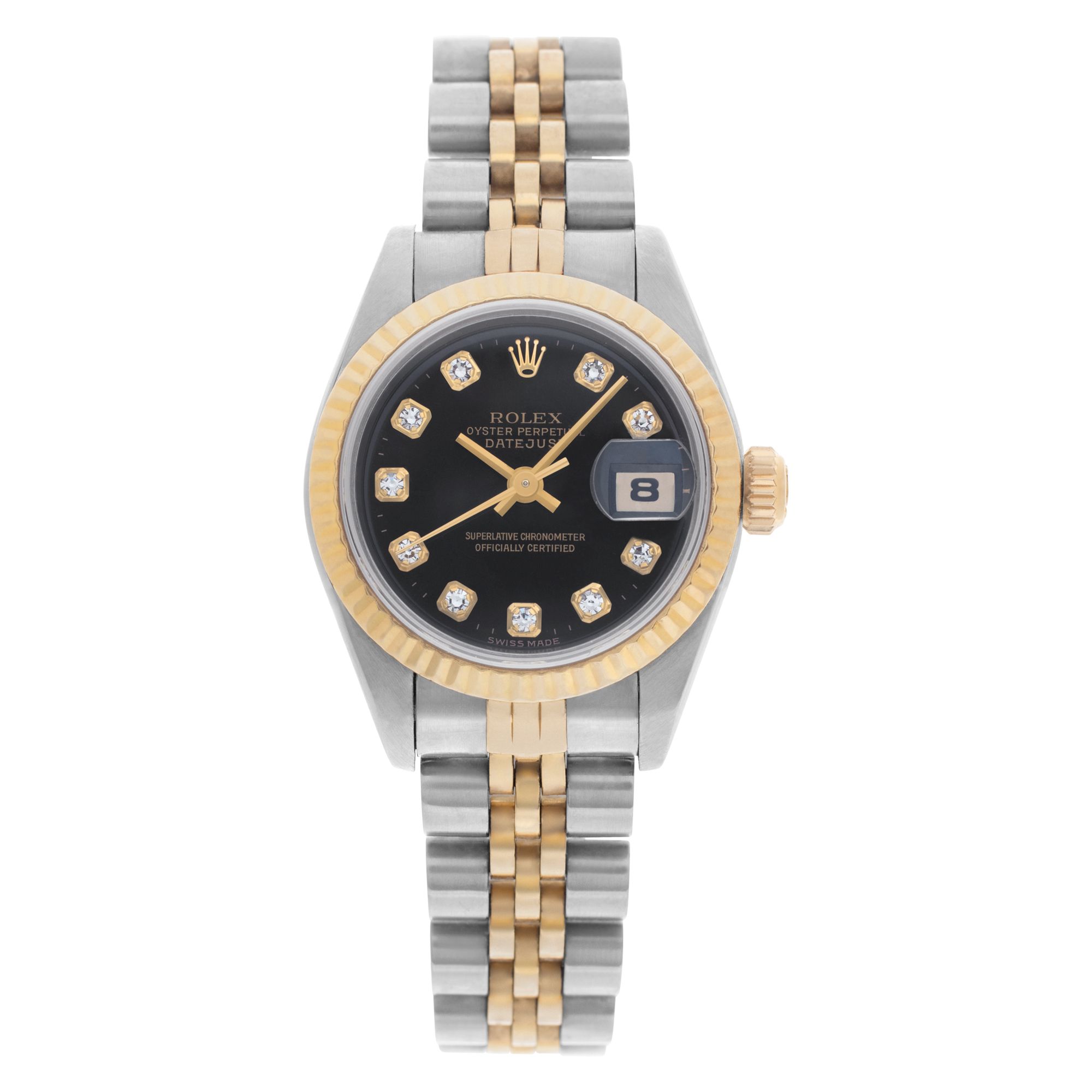 Used Rolex Datejust 69173 Stainless Steel diamond dial 26mm