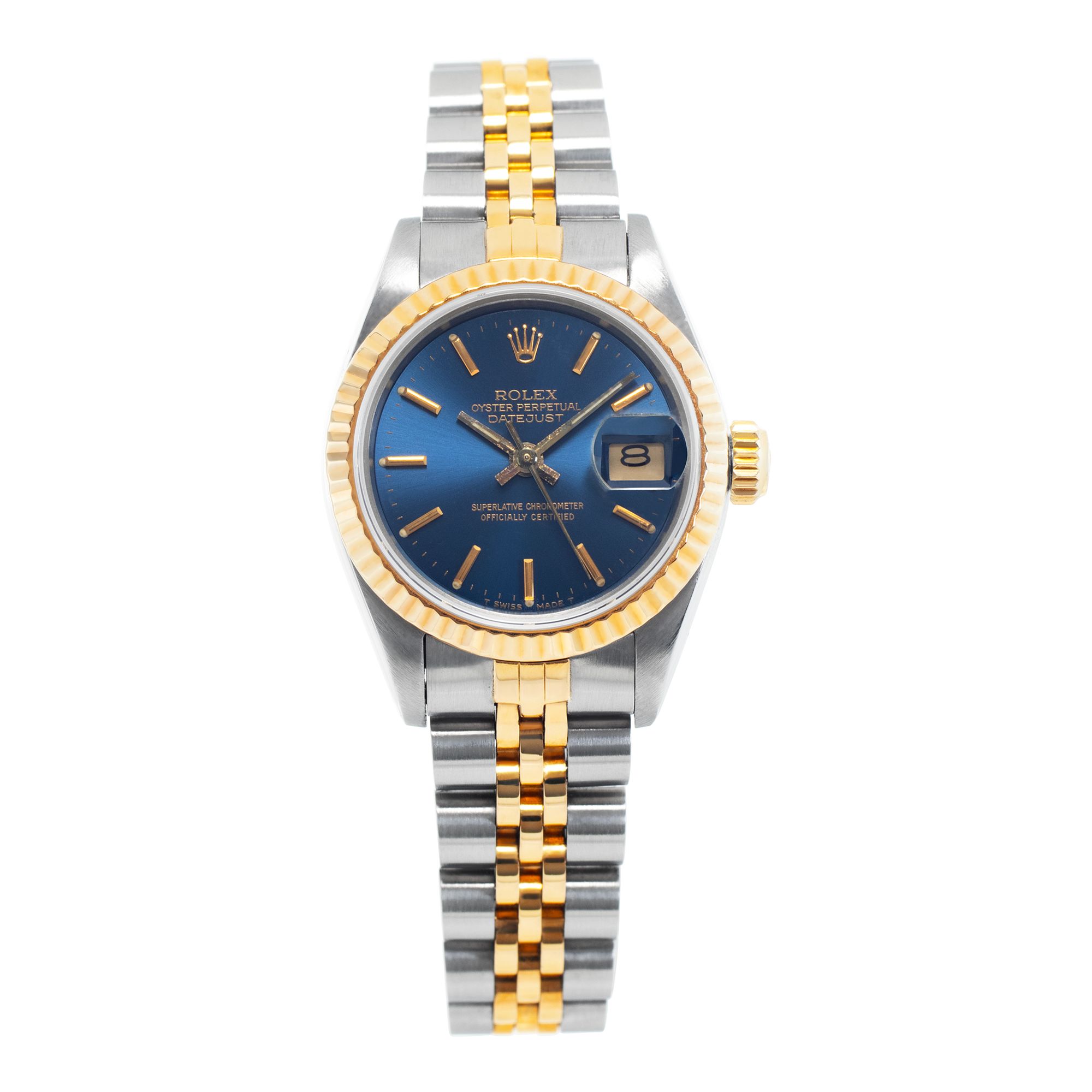 Preowned Rolex Datejust 69173 Stainless Steel Blue W527339