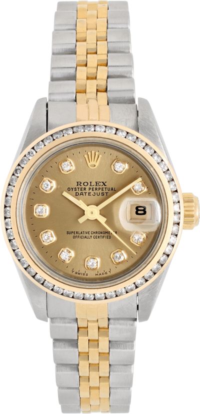 Pre-owned Rolex Datejust 69173 Stainless Steel W529463 | Gray & Sons