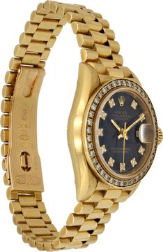 Rolex Datejust 69178 18k Yellow Gold Black dial 26mm Automatic watch