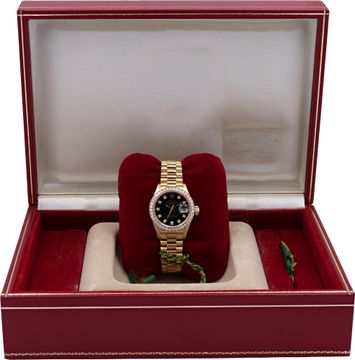 Rolex Datejust 69178 18k Yellow Gold Black dial 26mm Automatic watch