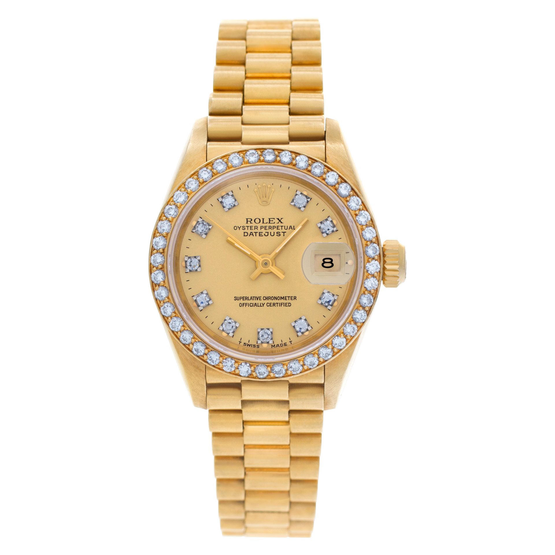 Preowned Rolex Datejust 6917 18k Gold dial 26mm Automatic