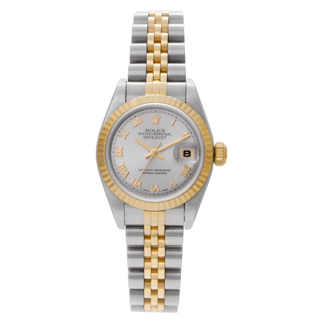 ROLEX DATEJUST 79173 2コマ Preowned Rolex Datejust 79173 Stainless Steel Silver dial