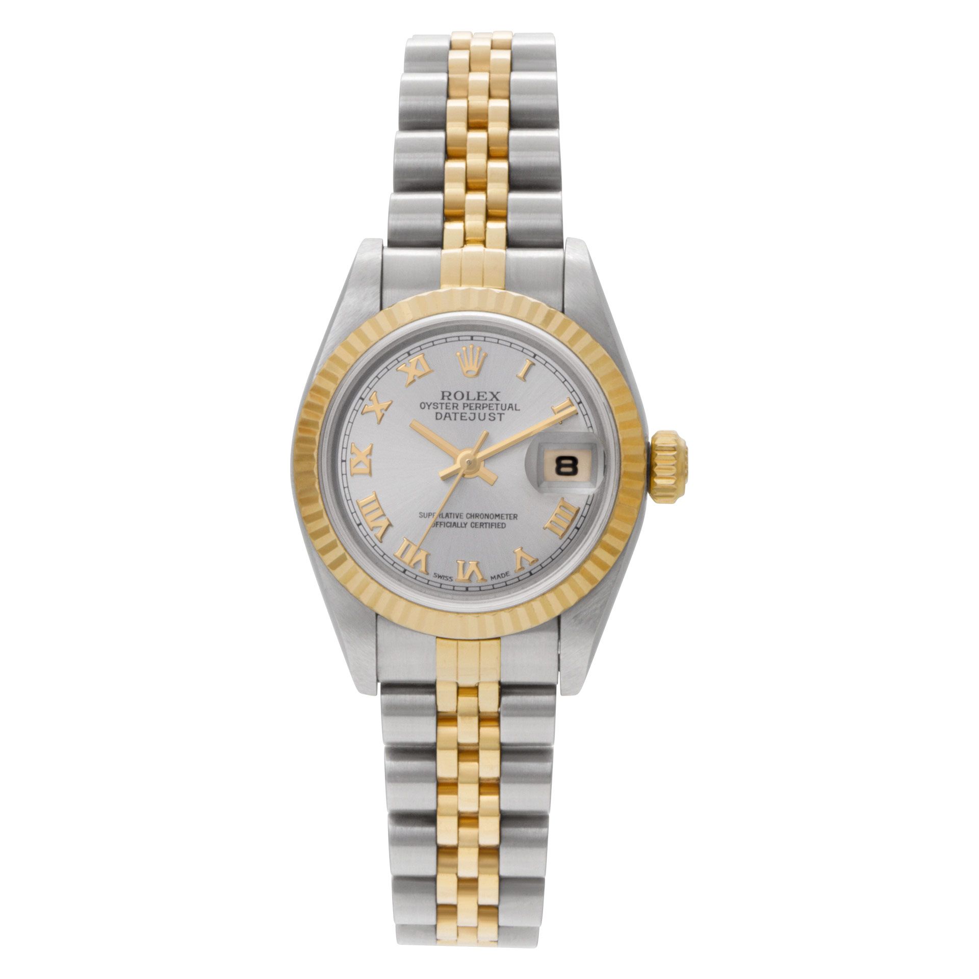 付属品無しの為激安ROLEX OYSTER PERPETUAL DATEJUST Preowned Rolex Datejust 79173 Stainless Steel Silver dial