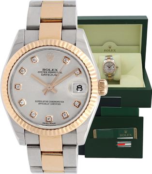 Rolex Datejust 178271 18k & Stainless Steel Silver dial 31mm Automatic watch Rolex Datejust 31mm 178271 Mens Watch Collection