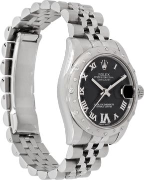 Rolex Datejust 31mm with diamond blue dial and diamond bezel