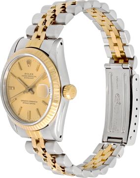 Rolex Datejust 68273 18k & steel 31mm auto watch