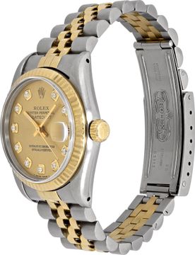 Rolex Datejust 68273 18k & steel 31mm auto watch