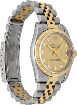 Rolex Datejust 68273 18k & steel 31mm auto watch