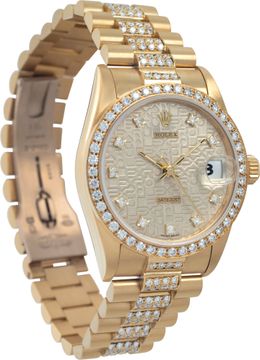 Rolex Datejust 68288 18k Silver dial 31mm Automatic watch