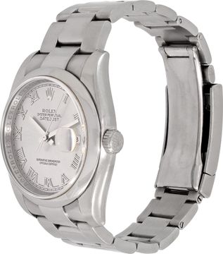 Rolex Datejust 116200 Stainless Steel Silvered sunray dial 36mm Automatic watch