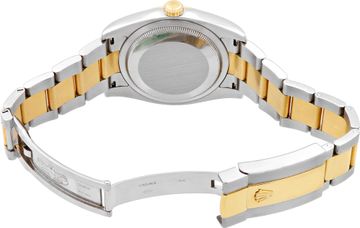 Rolex Datejust 36mm "2-tone" silver floral dial