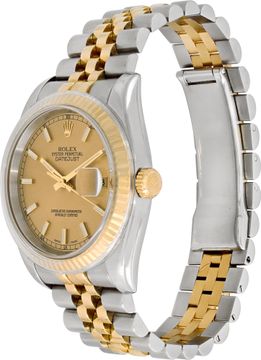 Rolex Datejust 116233 Stainless Steel Champagne dial 36mm Automatic watch