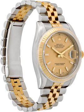 Rolex Datejust 116233 Stainless Steel Champagne dial 36mm Automatic watch