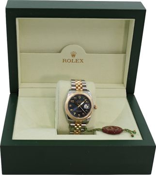 Rolex Datejust two-tone blue dial ref-116233