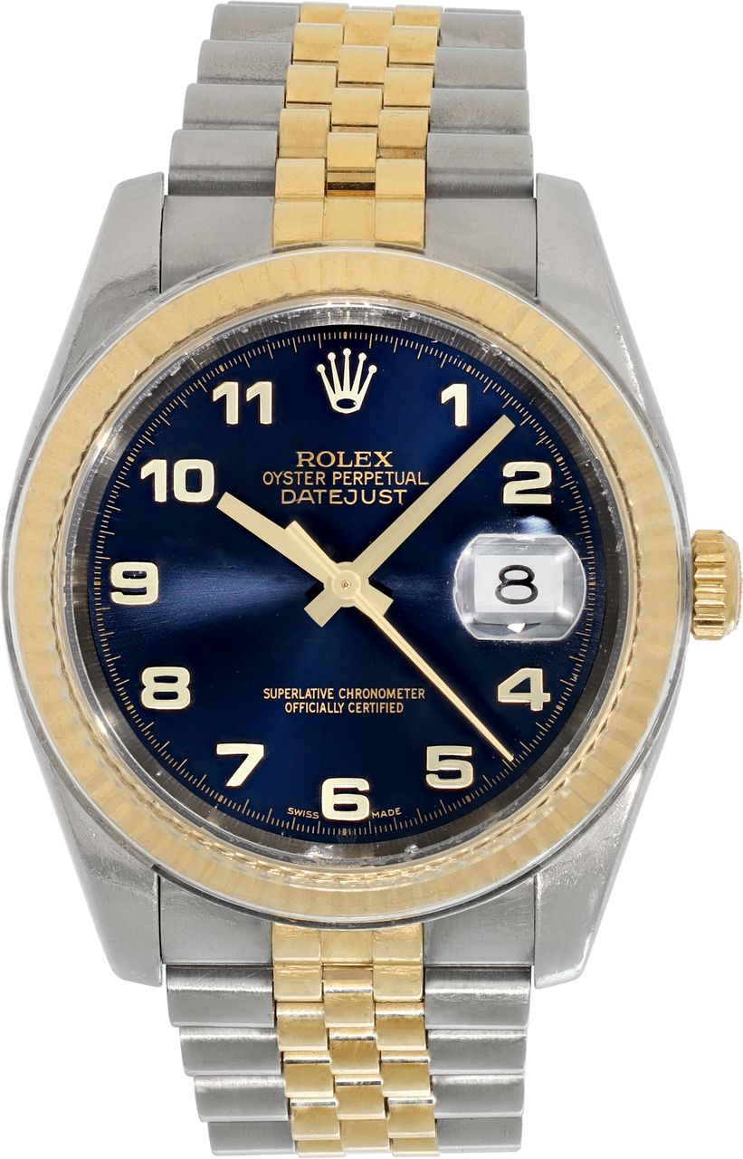 Used Rolex Datejust two-tone blue dial ref-116233 | Gray & Sons