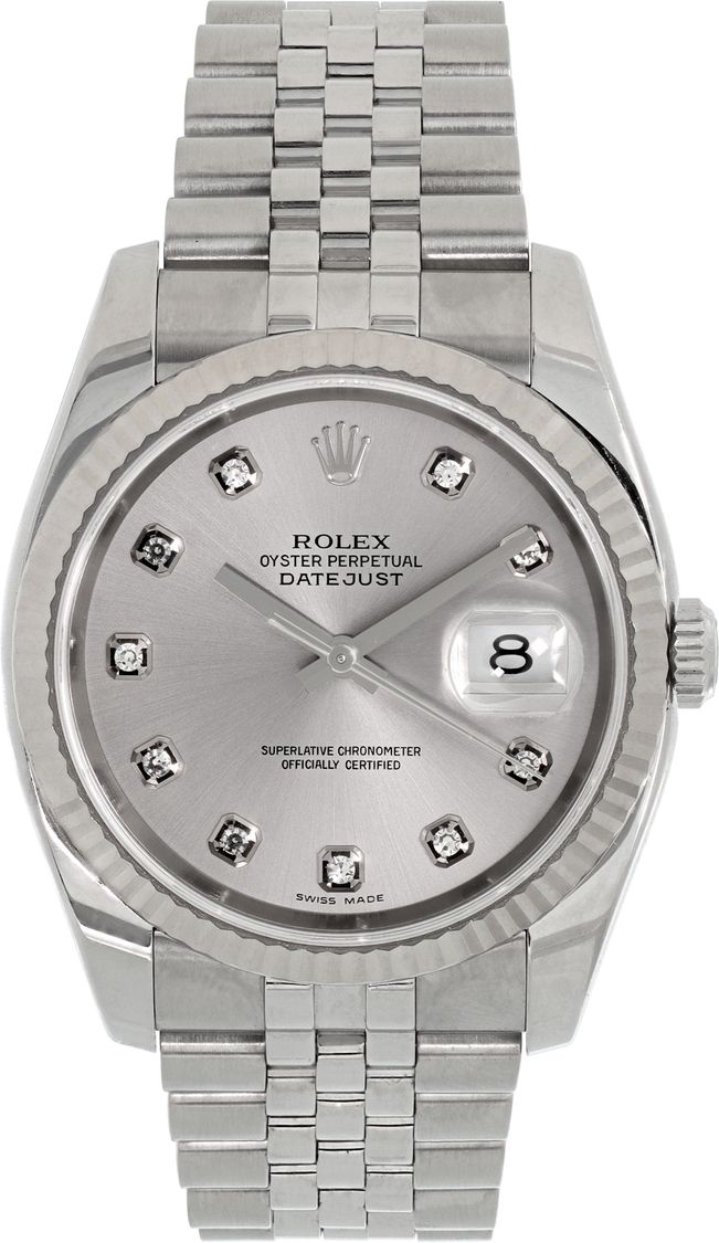 Pre-owned Rolex Datejust 116234 Stainless Steel W529785 | Gray & Sons
