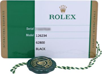Rolex Datejust 126234 Stainless Steel Black dial 36mm Automatic watch