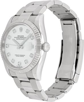 Rolex Datejust in stainless steel MOP original diamond dial